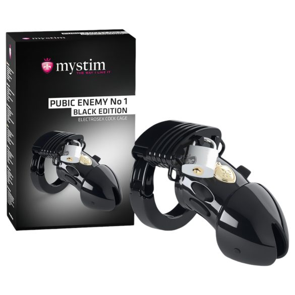 mystim Black Edition PUBIC ENEMY No 1 - elektro péniszketrec