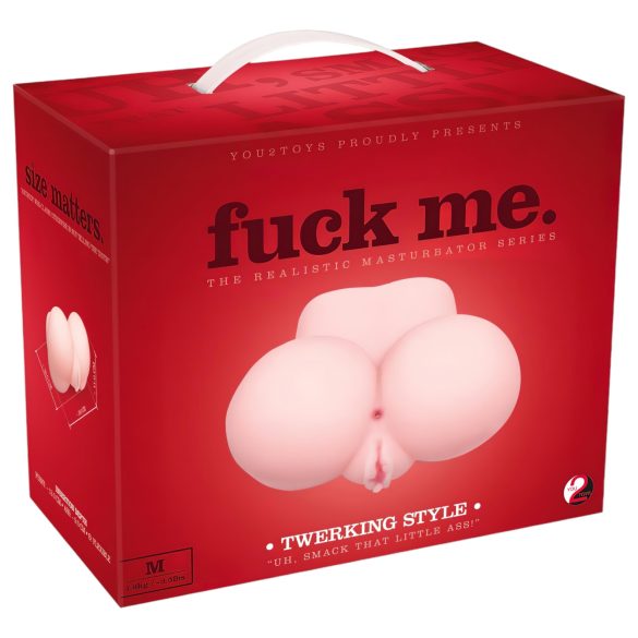 You2Toys - fuck me Twerking Style - élethű vagina és popó (natúr)