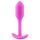 b-vibe Snug Plug 1 - anál dildó belső súllyal (55g) - pink