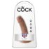 King Cock 6 dildó (15 cm) - barna