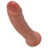 King Cock 8 dildó (20 cm) - sötét natúr