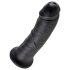 King Cock 8 dildó (20 cm) - fekete