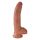 King Cock 9 herés dildó (23 cm) - barna