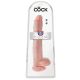 King Cock 14 herés nagy dildó (35cm) - natúr