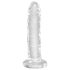 King Cock Clear 6 - tapadótalpas dildó (15cm)