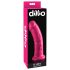 Dillio 8 - tapadótalpas, élethű dildó (20cm) - pink