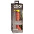 King Cock Elite 6 - tapadótalpas, élethű dildó (15cm) - sötét