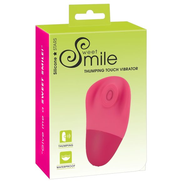 SMILE Thumping Touch - akkus, pulzáló csiklóvibrátor (pink)