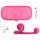 Snail Vibe Duo - akkus, 3in1 stimulációs vibrátor (pink)