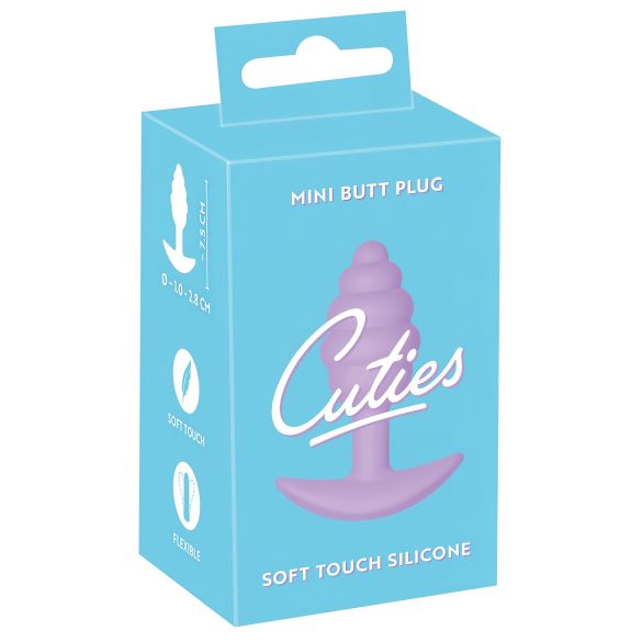 Cuties Mini Butt Plug - szilikon anál dildó - lila (2,8cm)