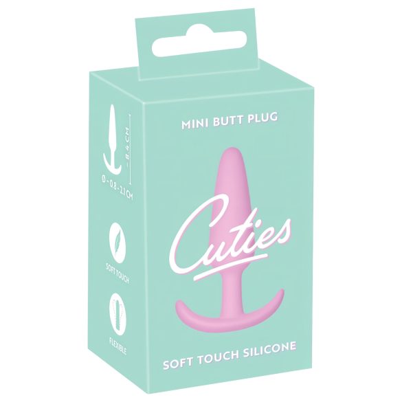 Cuties Mini Butt Plug - szilikon anál dildó - pink (2,1cm)