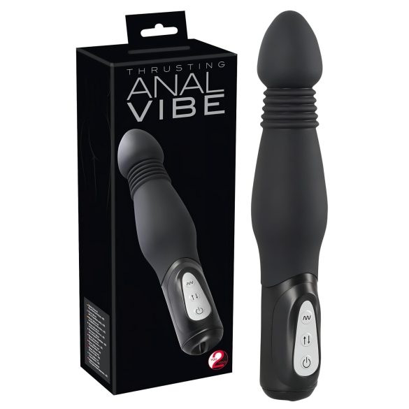 You2Toys - Anal Vibe - lökő, anál vibrátor (fekete)