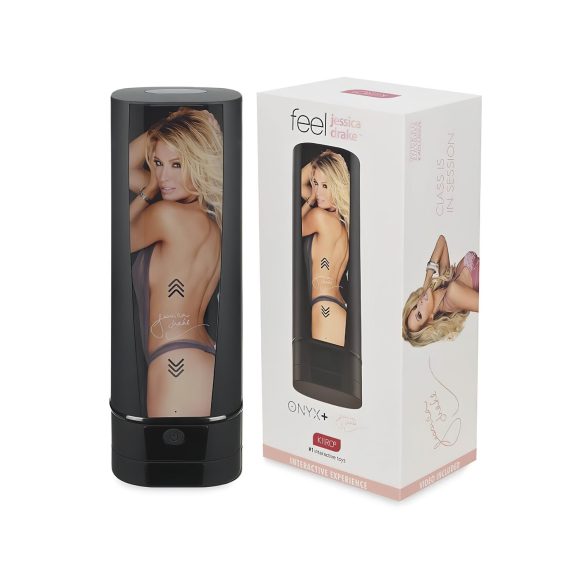 Kiiroo Onyx+ Jessica Drake Exp. - interaktív maszturbátor (fekete)