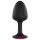 Dorcel Geisha Plug Ruby L - pink köves anál plug (fekete)