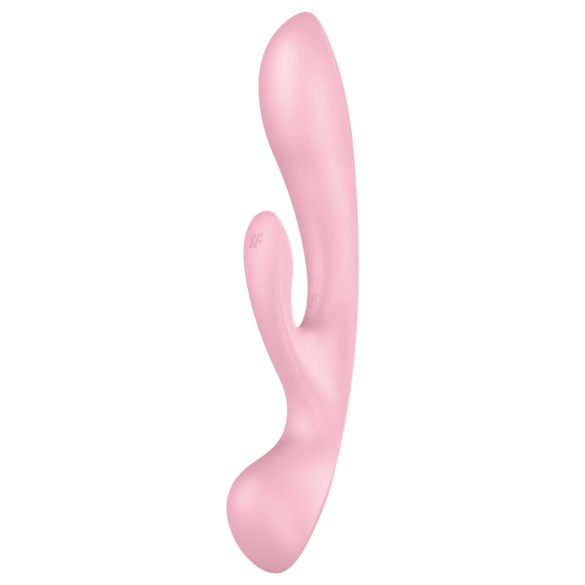 Satisfyer Triple Oh - akkus, csiklókaros vibrátor (pink)