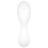 Satisfyer Curvy Trinity 5+ - okos léghullámos 2in1 vibrátor (fehér)