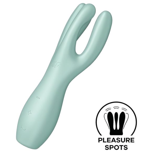 Satisfyer Threesome 3 - akkus csiklóvibrátor (menta)