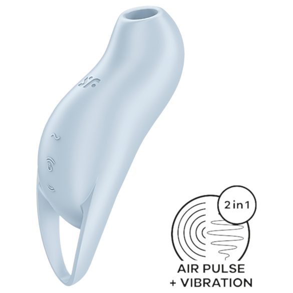 Satisfyer Pocket Pro 1 - akkus, léghullámos csiklóizgató (kék)