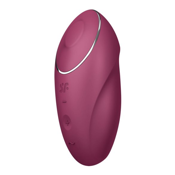 Satisfyer Tap & Climax 1 - 2in1 vibrátor és csiklóizgató (piros)