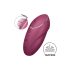 Satisfyer Tap & Climax 1 - 2in1 vibrátor és csiklóizgató (piros)