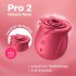 Satisfyer Pro 2 Rose Classic - léghullámos csiklóizgató (piros)