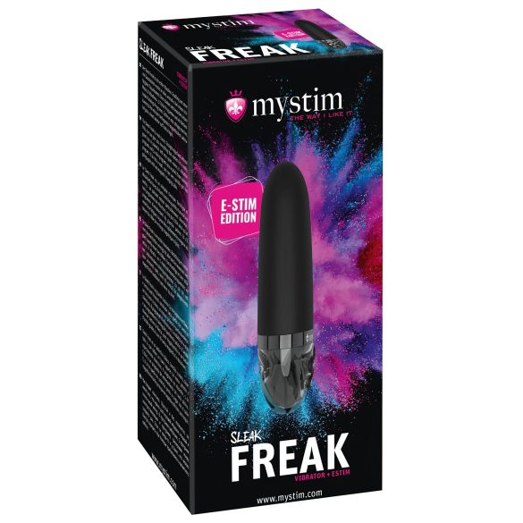 mystim Sleak Freak E-Stim - akkus, elektro rúdvibrátor (fekete)