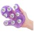 Roller Balls Massager - masszírozó kézfeltét (lila)