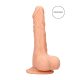 RealRock Dong 9 - élethű, herés dildó (23cm) - natúr