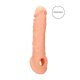 RealRock Penis Sleeve 8 - péniszköpeny (21cm) - natúr