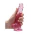 REALROCK - áttetsző élethű dildó - pink (17cm)