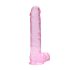 REALROCK - áttetsző élethű dildó - pink (22cm)