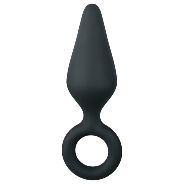 Easytoys Pointy Plug S - anál dildó (fekete) - kicsi