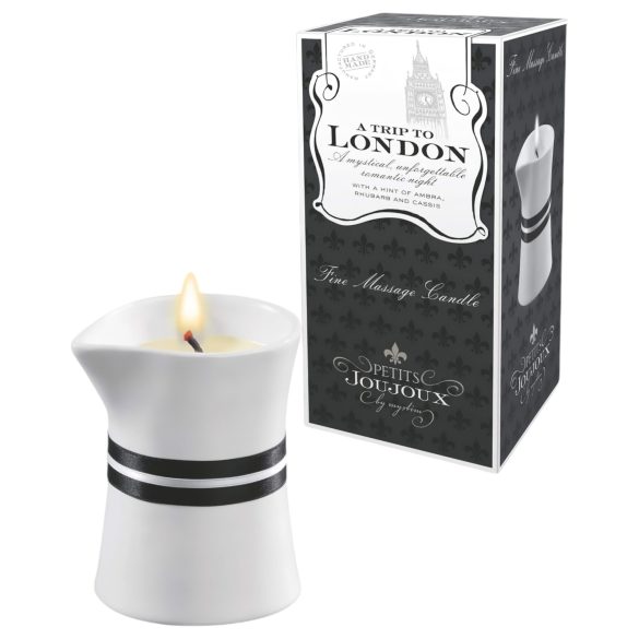 Petits Joujoux London - masszázsgyertya - rebarbara-ámbra (120ml)