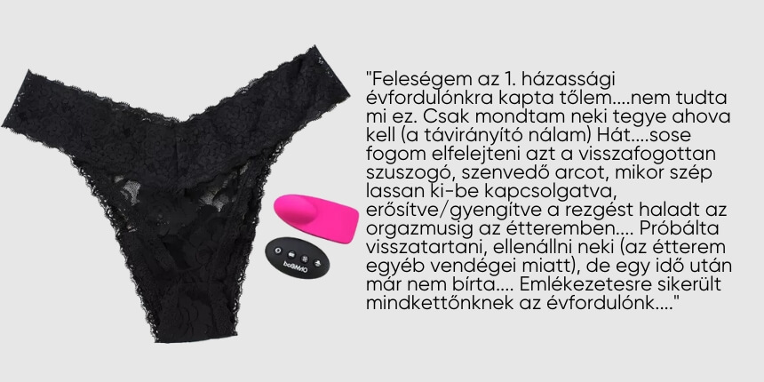 Vibrációs bugyi termékvélemény | Szexáruház online szex shop